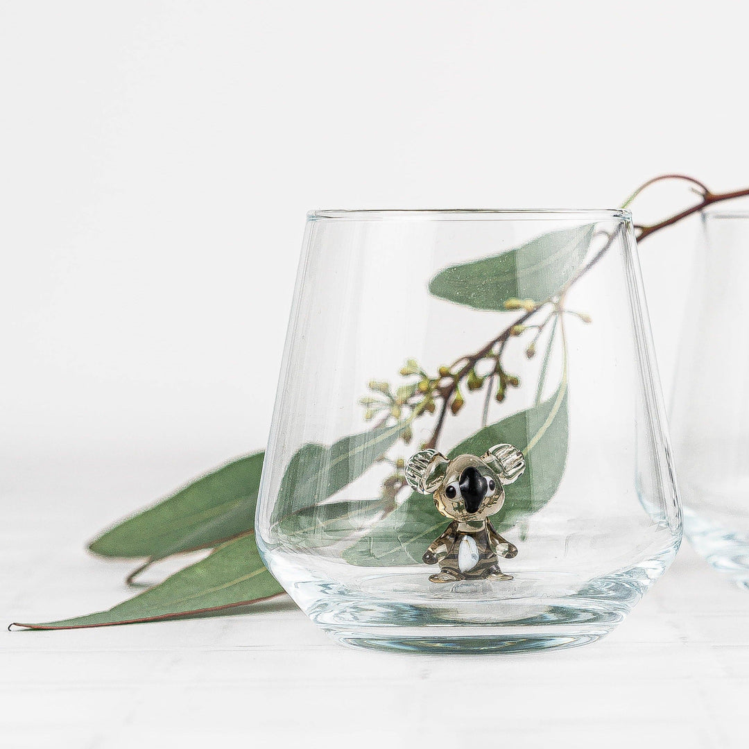 Koala-Glas aus Muranoglas