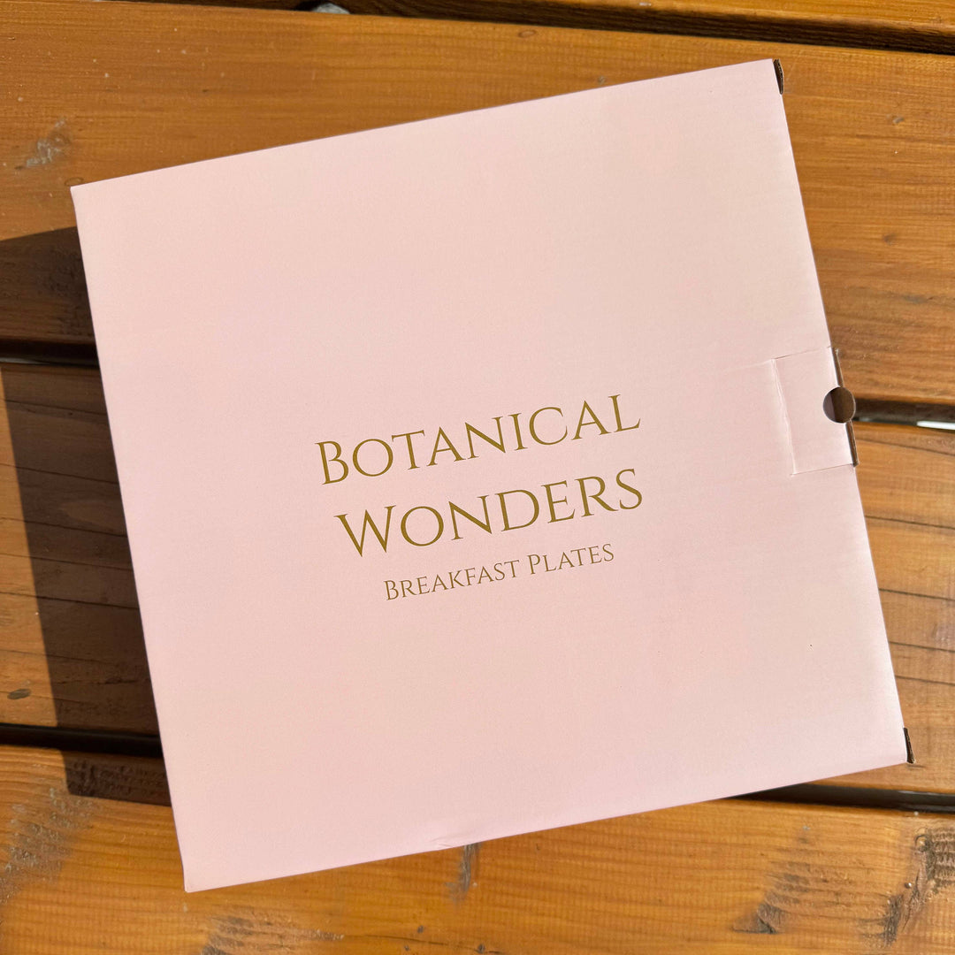 Botanical Wonders - Set mit 4 edlen Frühstückstellern
