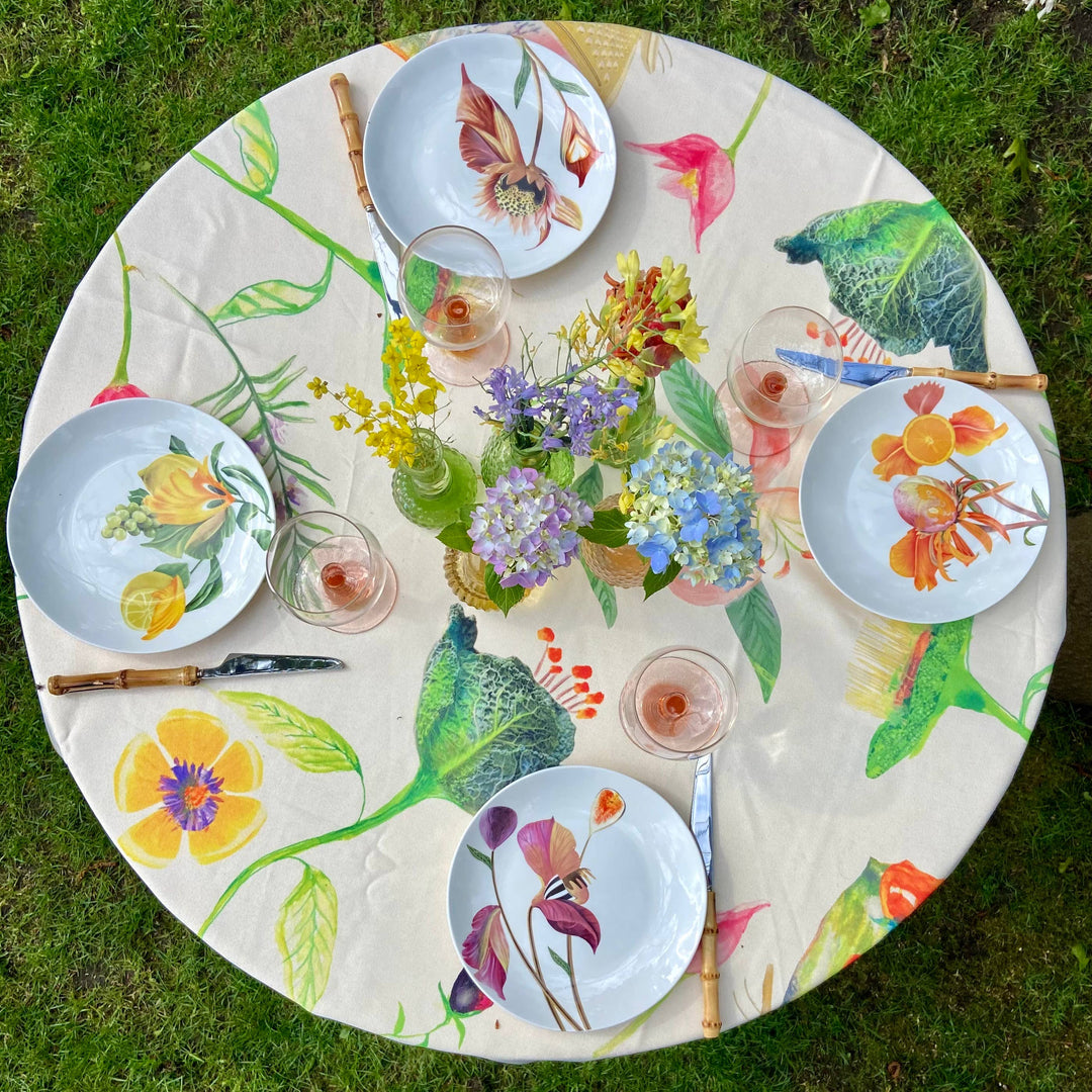 Botanical Wonders - Set mit 4 edlen Frühstückstellern