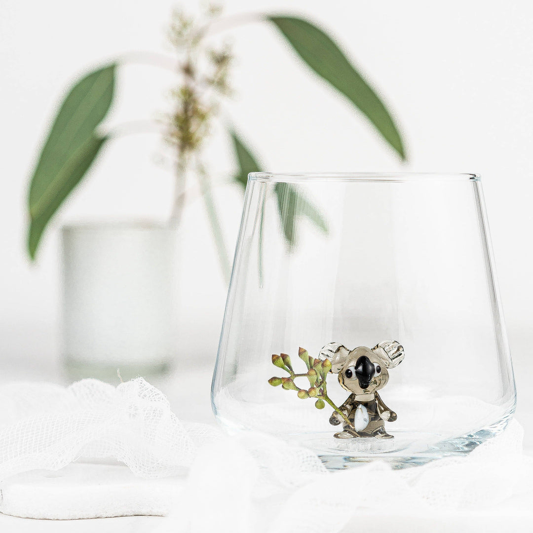 Koala-Glas aus Muranoglas