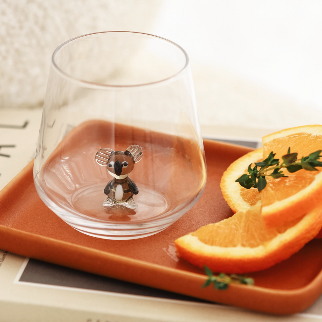 Koala-Glas aus Muranoglas