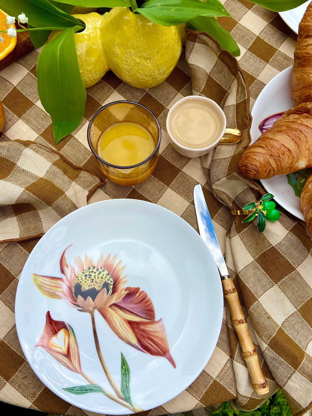 Botanical Wonders - Set mit 4 edlen Frühstückstellern