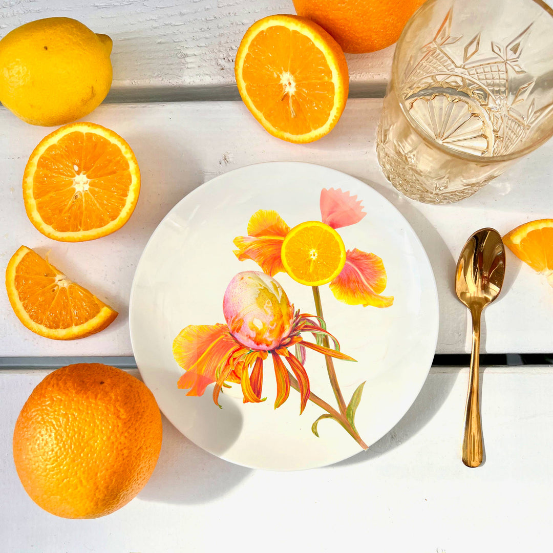 Botanical Wonders - Set mit 4 edlen Frühstückstellern