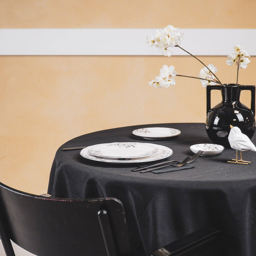 Les Fleurs Desserteller aus New Bone China