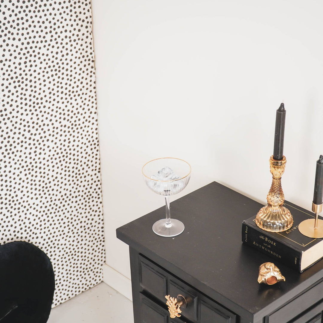 Edler Champagnerkelch mit goldenem Rand 2er-Set
