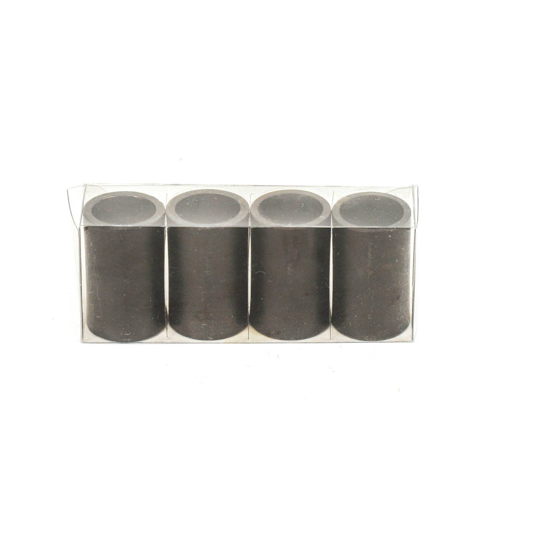 Magnetische Kerzenhalter, Schwarz, 4 Stück