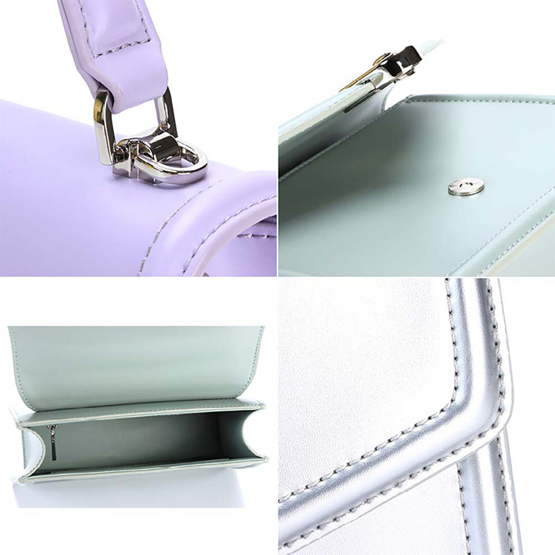 DeZANO Avellino- Handtasche mit Silber Details