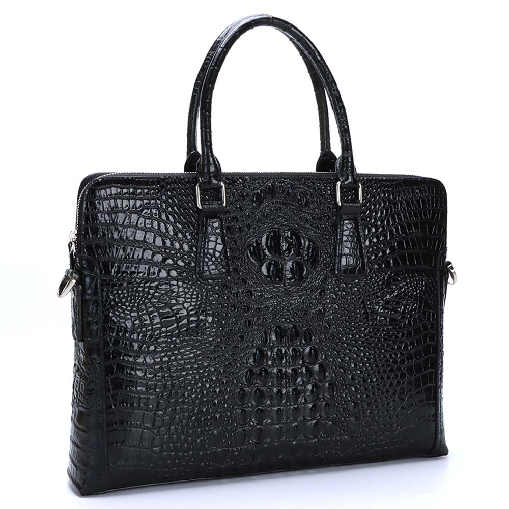 DeZANO - Matera Tasche mit realistischer Krokoprägung