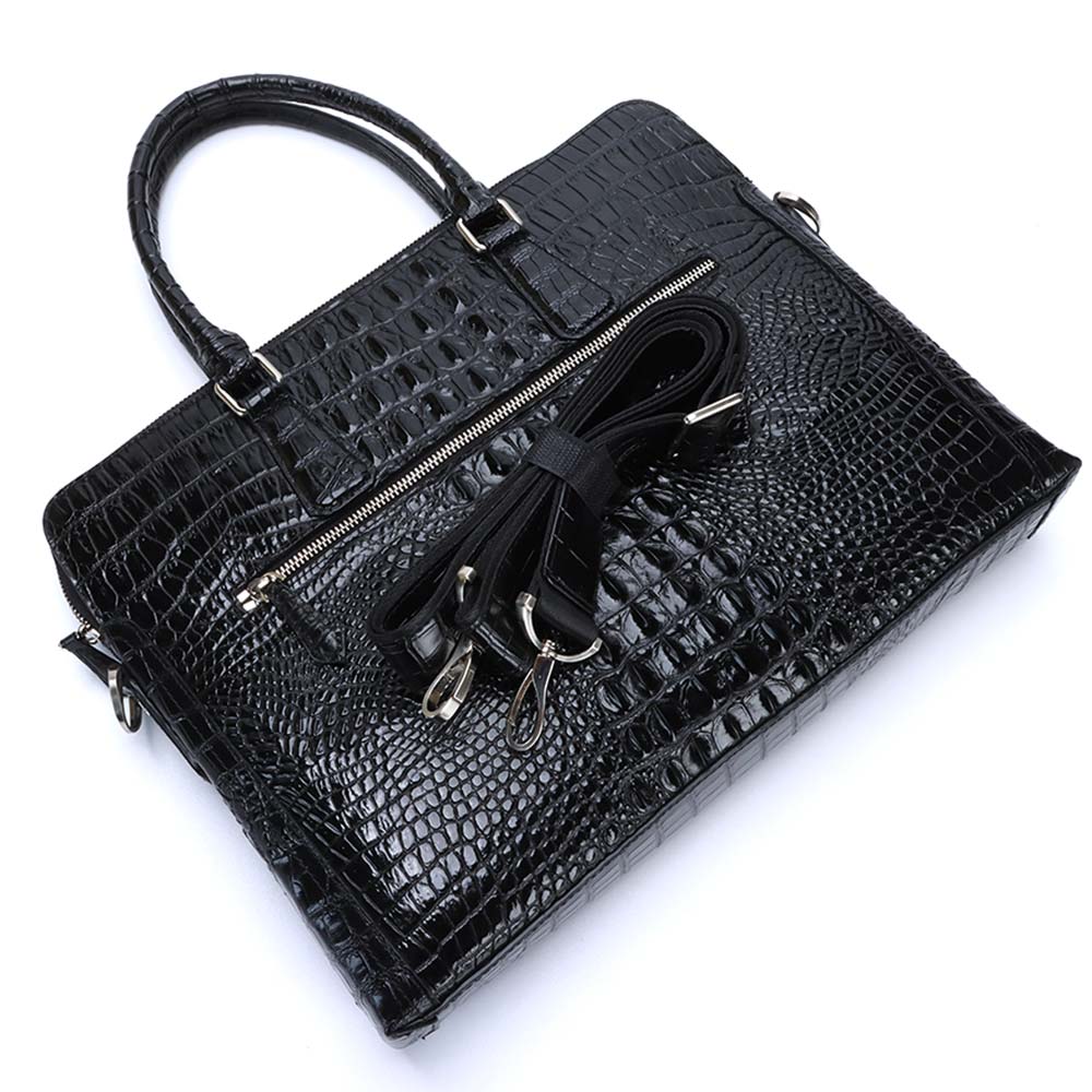 DeZANO - Matera Tasche mit realistischer Krokoprägung