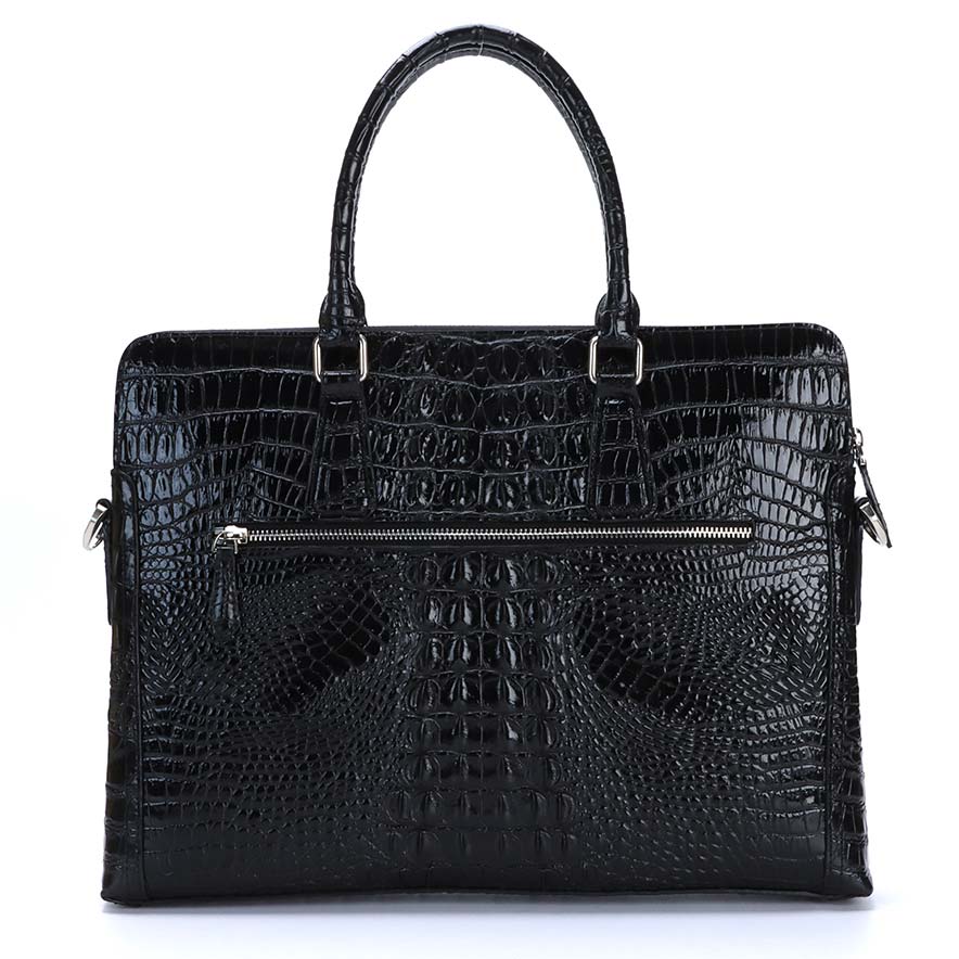 DeZANO - Matera Tasche mit realistischer Krokoprägung