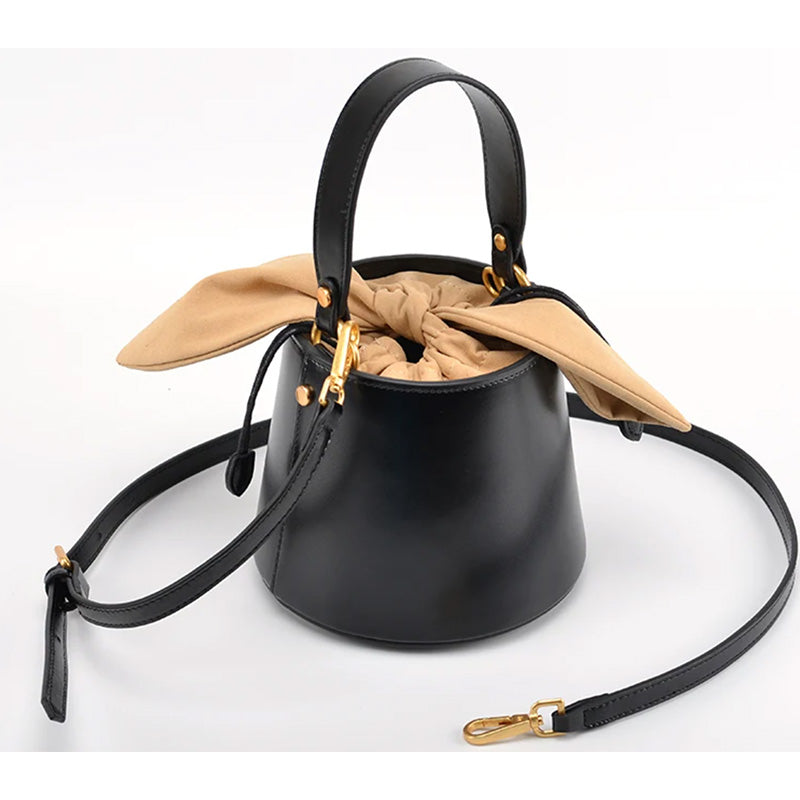 DeZANO - Ortigia Handtasche mit Gold Details