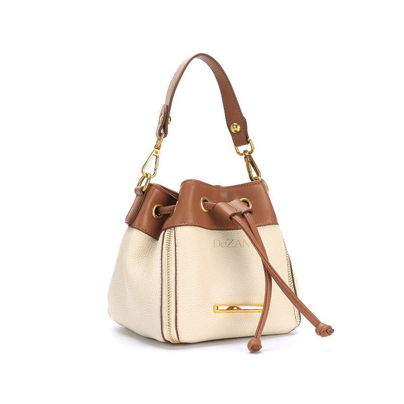 DeZANO Teramo - Handtasche mit Gold Details