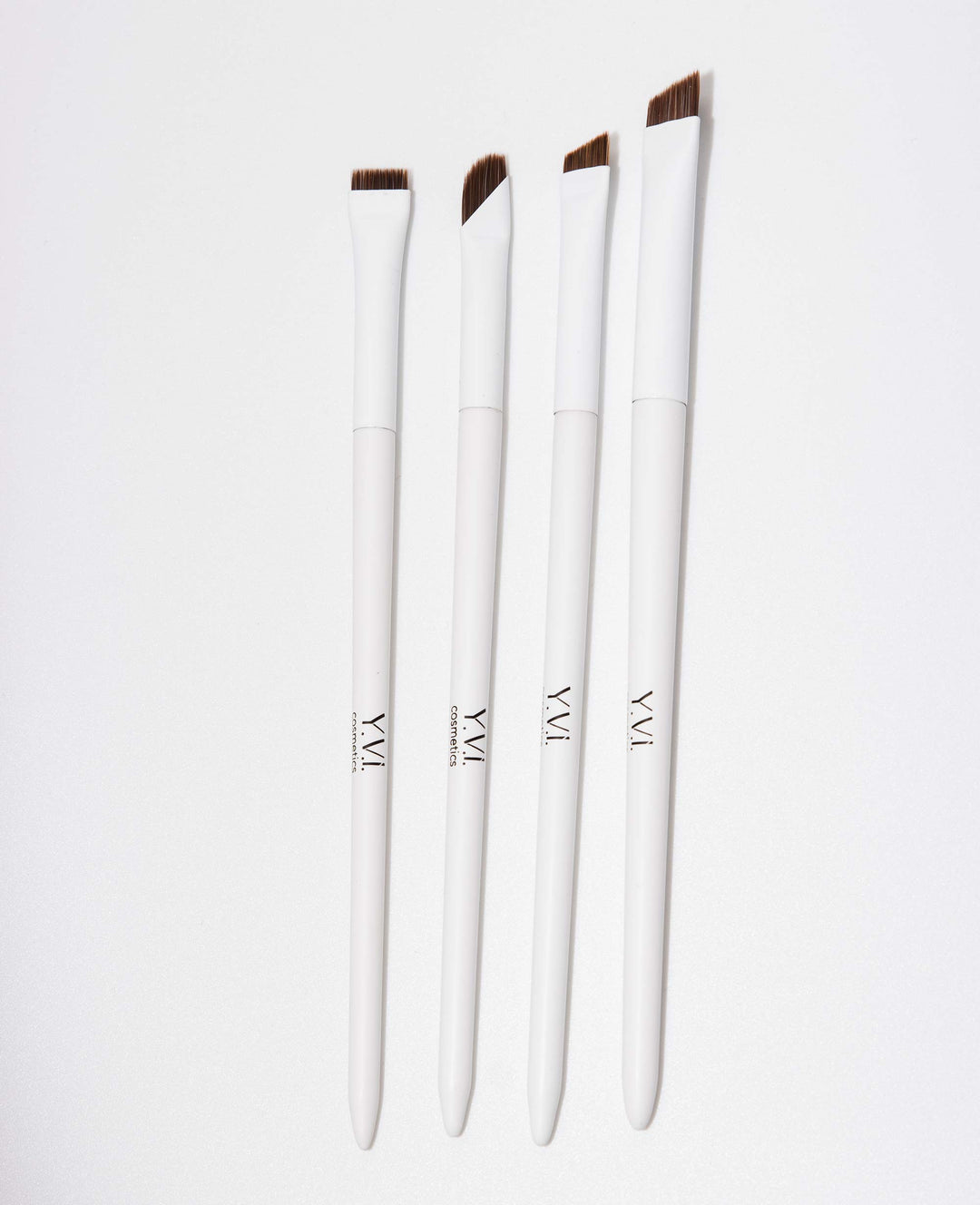 Y.V.I. Cosmetics - Augenpinsel-Set mit 4 angeschrägten Pinseln