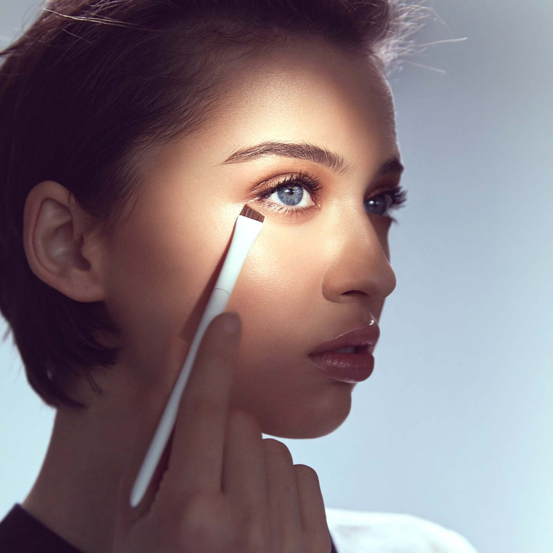Y.V.I. Cosmetics - Augenpinsel-Set mit 4 angeschrägten Pinseln