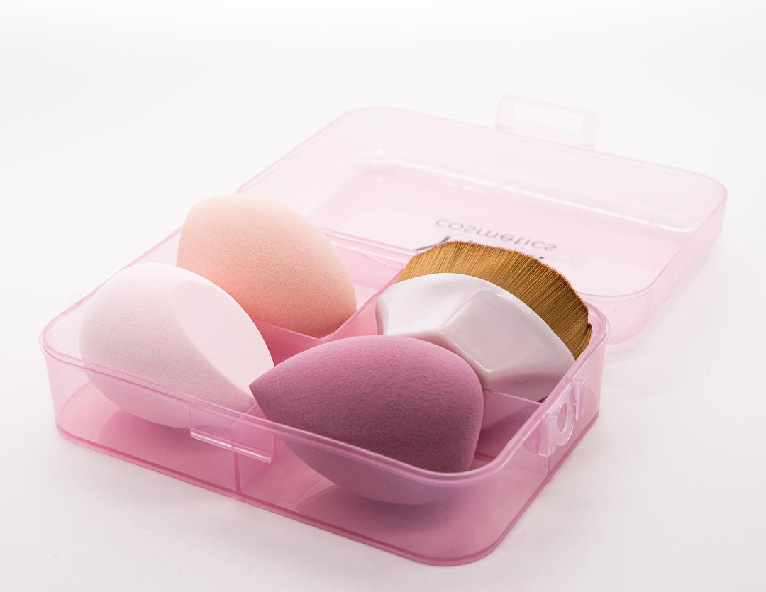 Y.V.I. Cosmetics – Sponge-Set mit 3 Schwämmen und extraweichem Körperpinsel