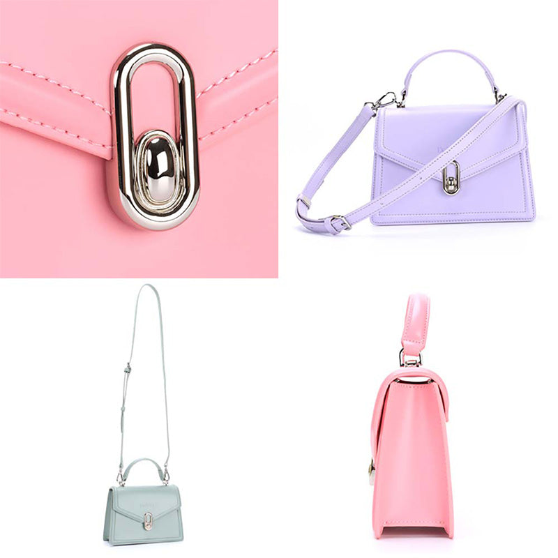 DeZANO Avellino- Handtasche mit Silber Details