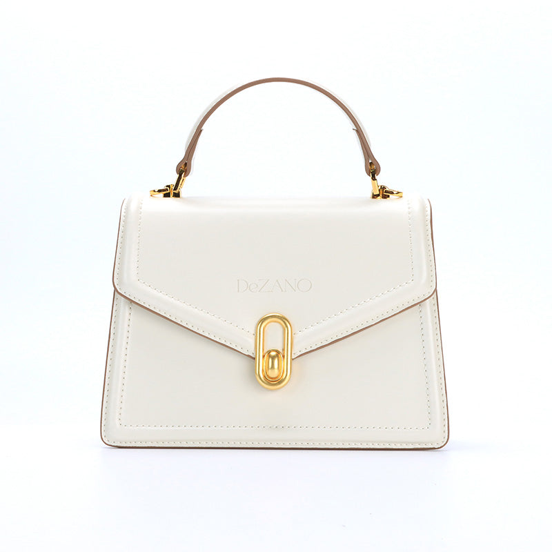 DeZANO Avellino- Handtasche mit Gold Details