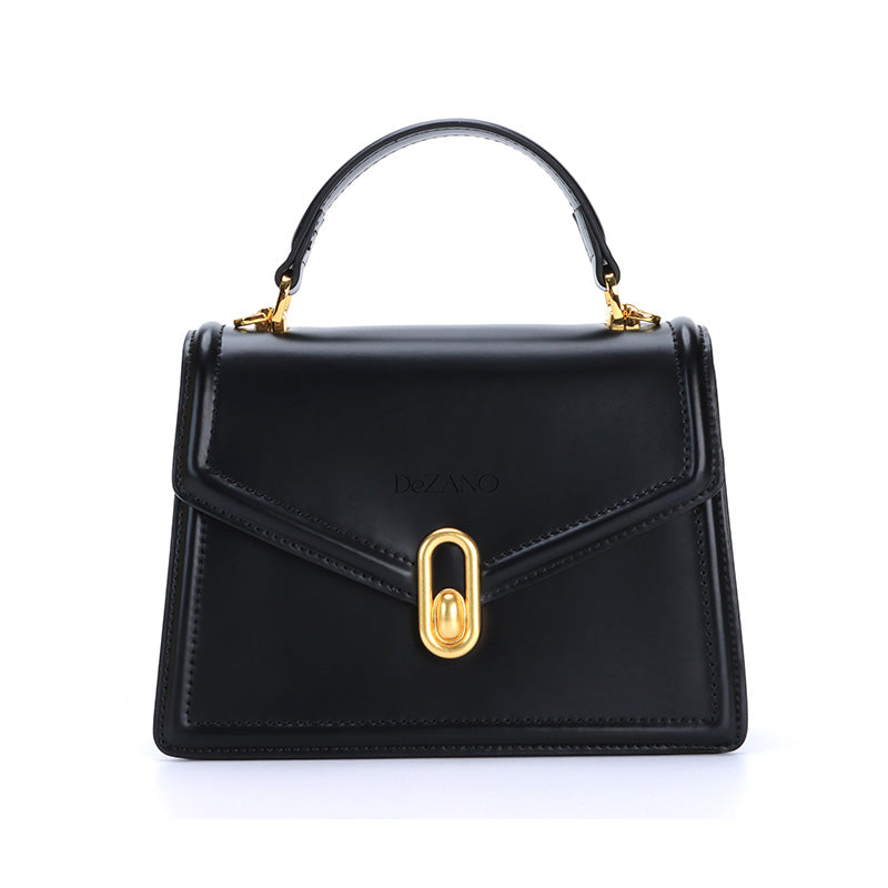 DeZANO Avellino- Handtasche mit Gold Details